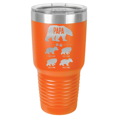 Papa Bear w/ 4 Cubs 30oz Ringneck Tumbler